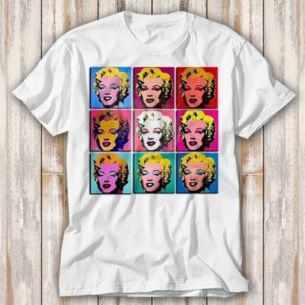 Marilyn Monroe Collage Pop Art Selfie T Shirt